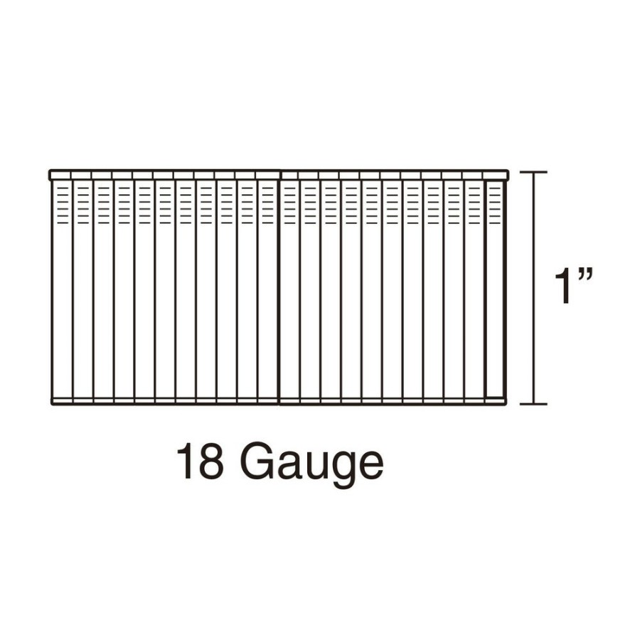 Power Tool Accessories Freeman Nails | Freeman Ssbn18-1 18-Gauge 1 In. Glue Collated Stainless Steel Brad Nails (1000 Count)