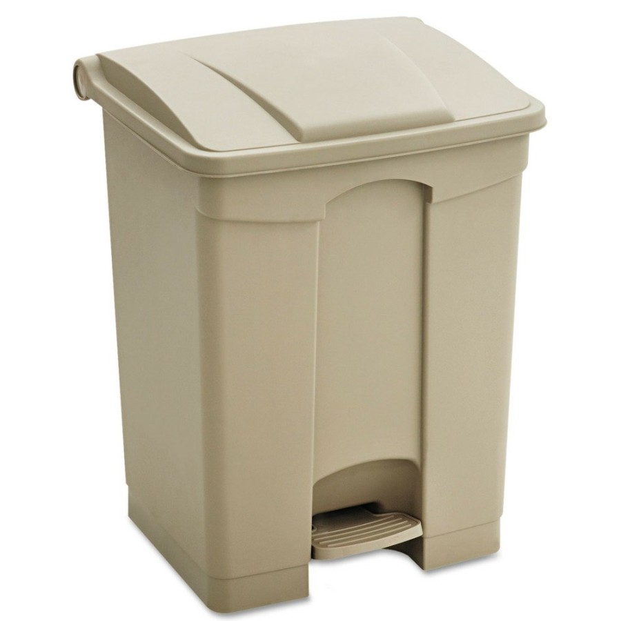 Facility Maintenance & Supplies Safco | Safco 9923Tn 23 Gallon Large Capacity Plastic Step-On Receptacle - Tan