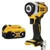 Power Tools Dewalt | Dewalt Dcf913Bdcb204-Bndl 20V Max Brushless Lithium-Ion 3/8 In. Cordless Impact Wrench With Hog Ring Anvil (Tool Only)