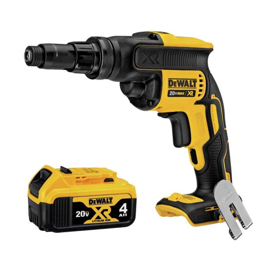 Power Tools Dewalt Screw Guns | Dewalt Dcf622Bdcb204-Bndl 20V Max Xr Brushless Lithium-Ion Cordless Versa-Clutch Adjustable Torque Screwgun (Tool Only)