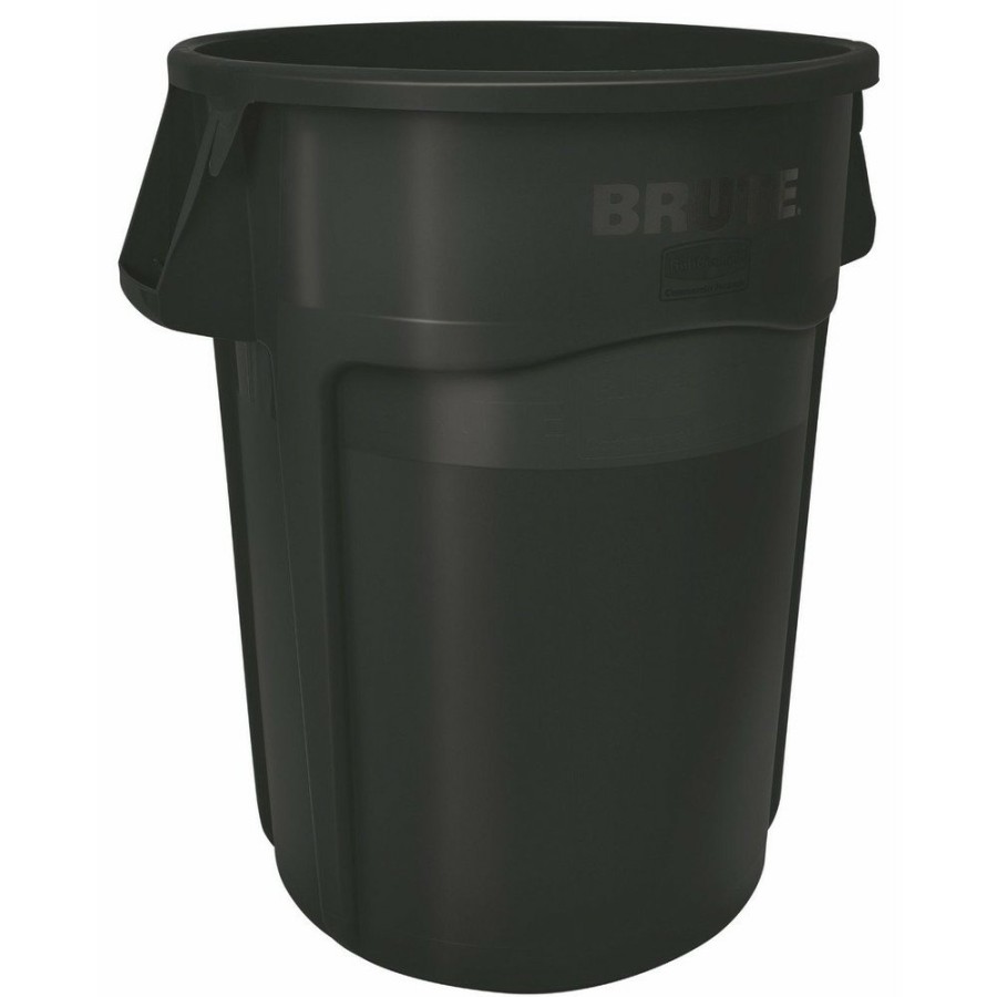 Facility Maintenance & Supplies Rubbermaid Commercial | Rubbermaid Commercial Fg264360Bla 44 Gal. Vented Round Plastic Brute Container - Black