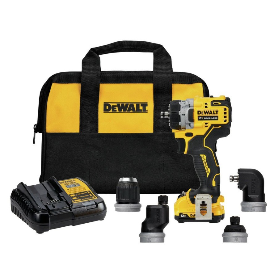 Power Tools Dewalt Drill Drivers | Dewalt Dcd703F1 Xtreme 12V Max Brushless Lithium-Ion Cordless 5-In-1 Drill Driver Kit (2 Ah)