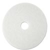 Facility Maintenance & Supplies 3M Cleaning Tools | 3M 4100 19 In. Low-Speed Super Polishing Floor Pads - White (5/Carton)