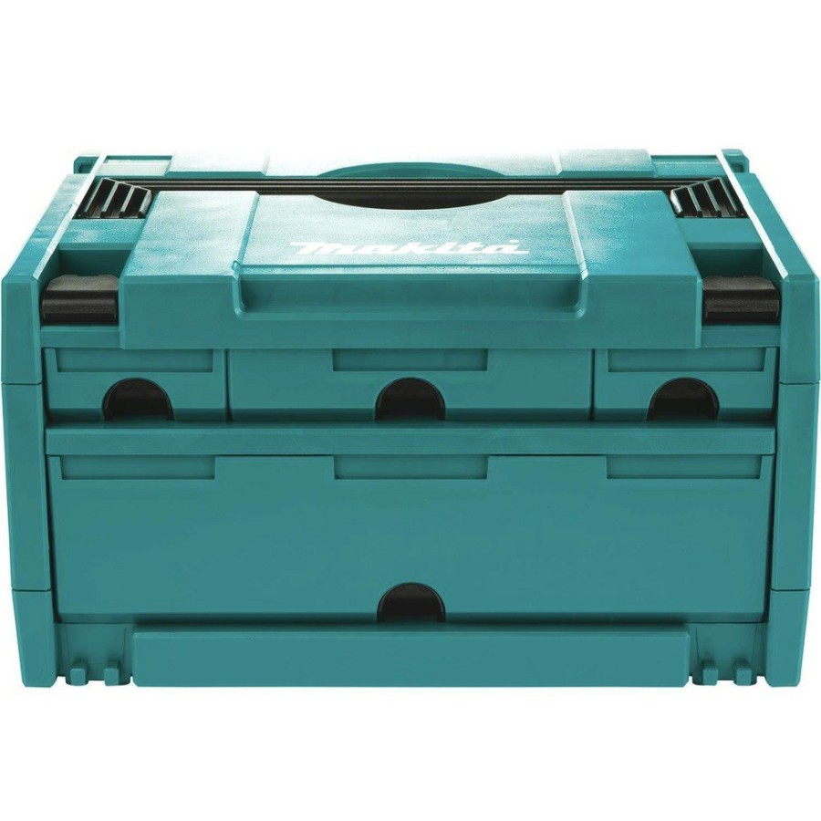 Tool Storage Makita | Makita P-84311 Makpac 8-1/2 In. X 15-1/2 In. X 11-5/8 In. 4 Drawer Interlocking Case