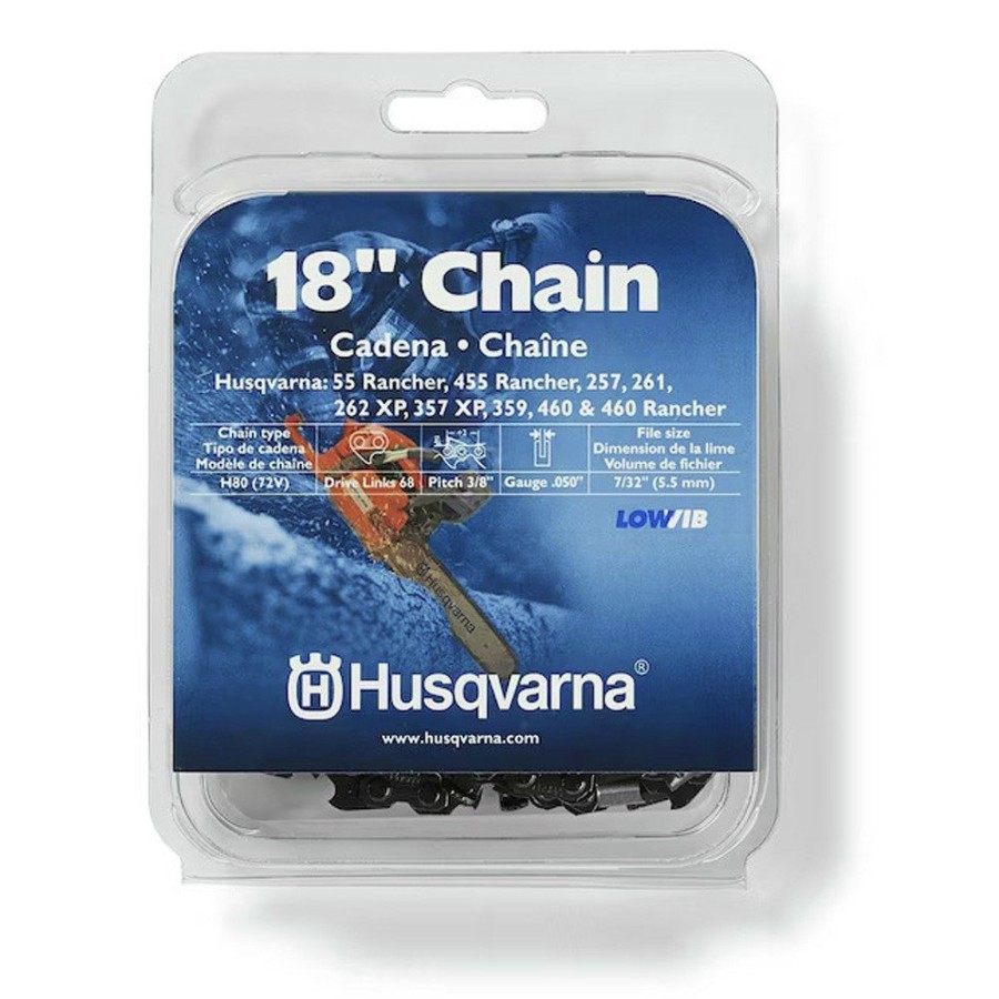 Outdoor Power Tools & Equipment Husqvarna | Husqvarna 531300443 Rancher X H80 18 In. Chainsaw Chain - Gray