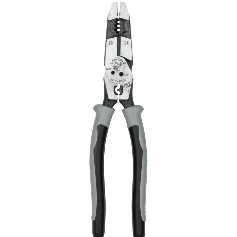 Hand Tools Klein Tools | Klein Tools J2159Crtp 9 In. Multi-Purpose Hybrid Pliers With Crimper