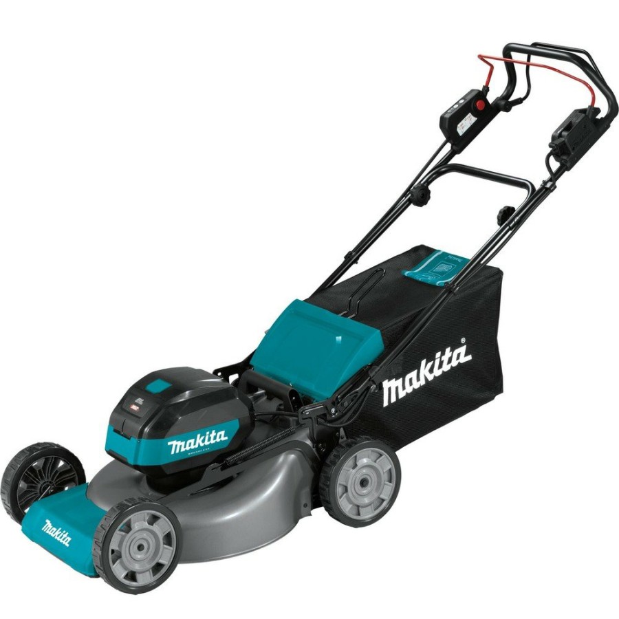 Outdoor Power Tools & Equipment Makita | Makita Gml01Pl 40V Max Xgt Brushless Lithium-Ion 21 In. Cordless Self-Propelled Commercial Lawn Mower Kit With 2 Batteries (8 Ah)