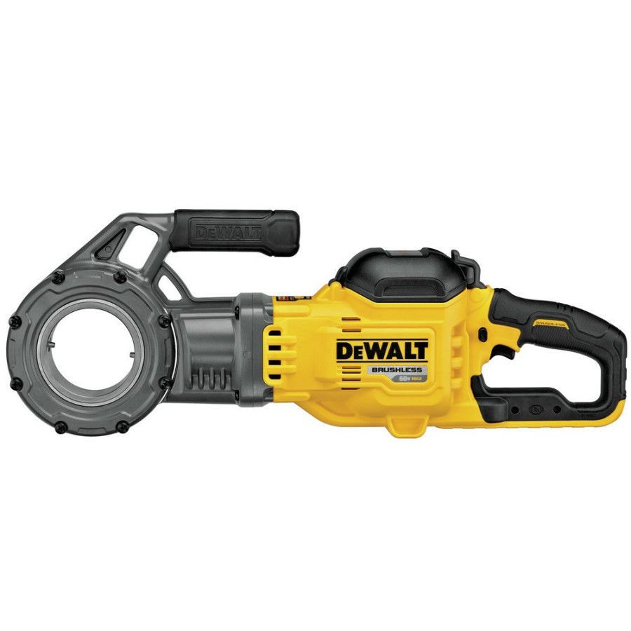 Plumbing And Drain Cleaning Dewalt | Dewalt Dce700X2K 60V Max Flexvolt Brushless Lithium-Ion Cordless Pipe Threader Kit With Die Heads And 2 Batteries (9 Ah)