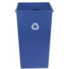 Facility Maintenance & Supplies Rubbermaid Commercial | Rubbermaid Commercial Fg395973Blue 50 Gal. Plastic Square Recycling Container - Blue