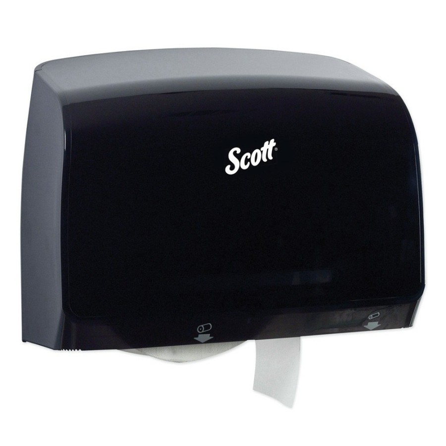 Facility Maintenance & Supplies Scott | Scott 9602 14.25 In. X 6 In. X 9.7 In. Essential Coreless Jumbo Roll Tissue Dispenser - Black