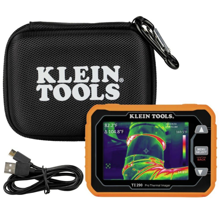 Automotive Klein Tools Inspection Cameras | Klein Tools Ti290 Rechargeable Pro 49000 Pixels Thermal Imaging Camera With Wi-Fi