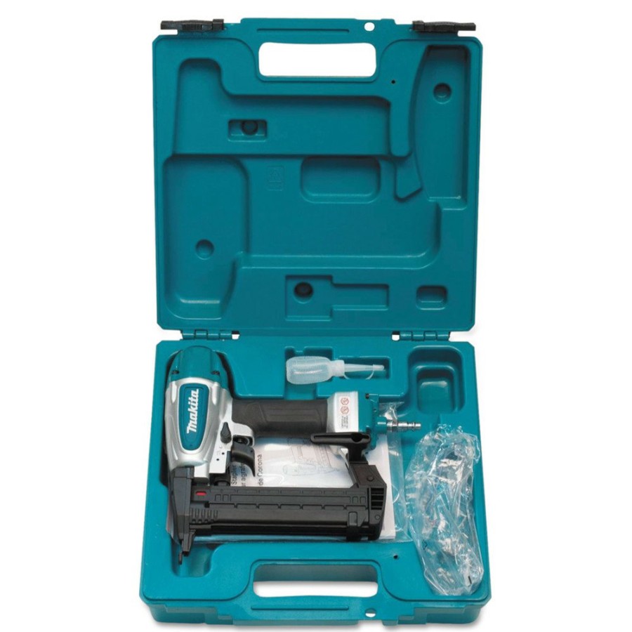 Air Tools And Equipment Makita Pneumatic Staplers | Makita At638A 18-Gauge 1/4 In. Pneumatic Narrow Crown Stapler