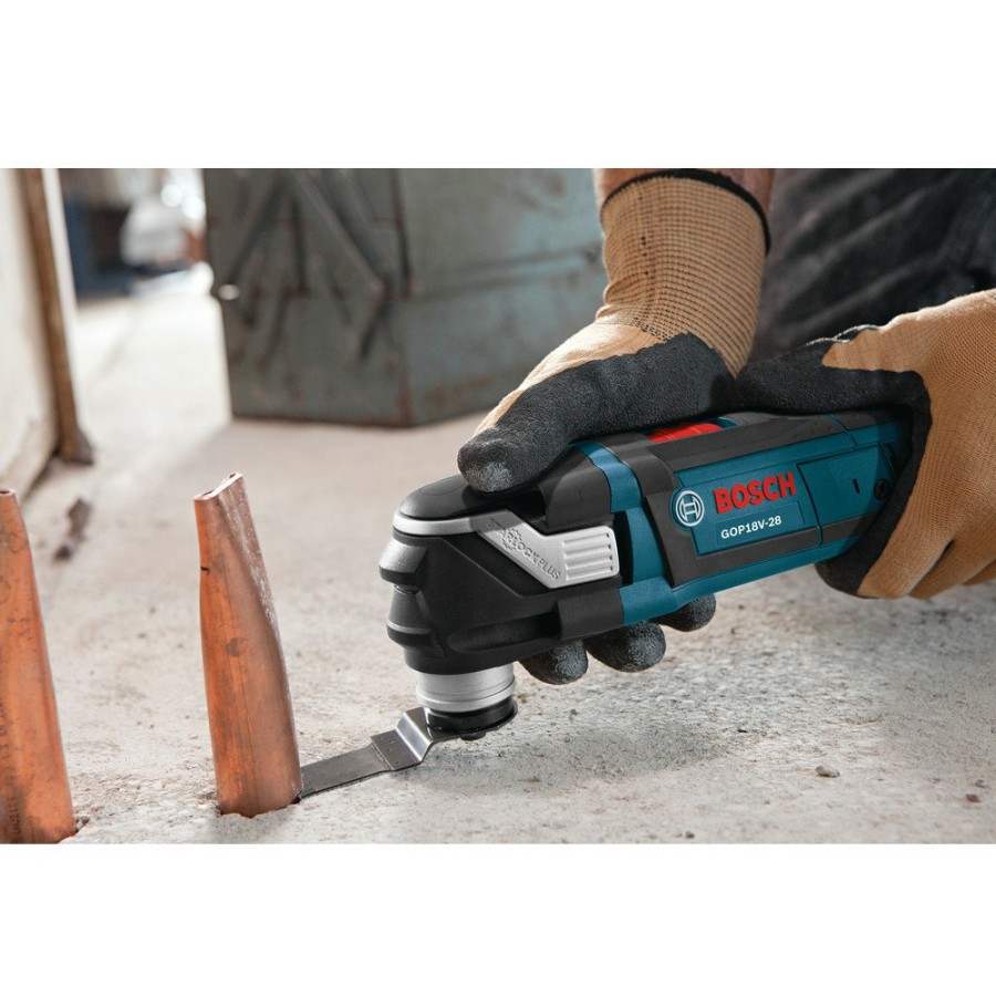 Power Tools Bosch Oscillating Tools | Factory Reconditioned Bosch Gop18V-28N-Rt 18V Ec Cordless Lithium-Ion Brushless Starlockplus Oscillating Multi-Tool (Tool Only)