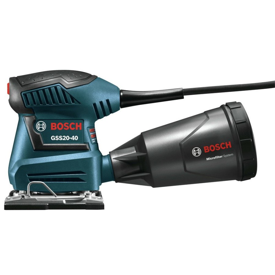 Power Tools Bosch Sheet Sanders | Factory Reconditioned Bosch Gss20-40-Rt 2.0 Amp 1/4-Sheet Orbital Finishing Sander