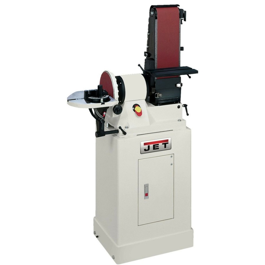 Power Tools JET Specialty Sanders | Jet Jsg-96Cs 6 In. X 48 In. Belt / 9 In. Disc Combination Sander With Closed Stand