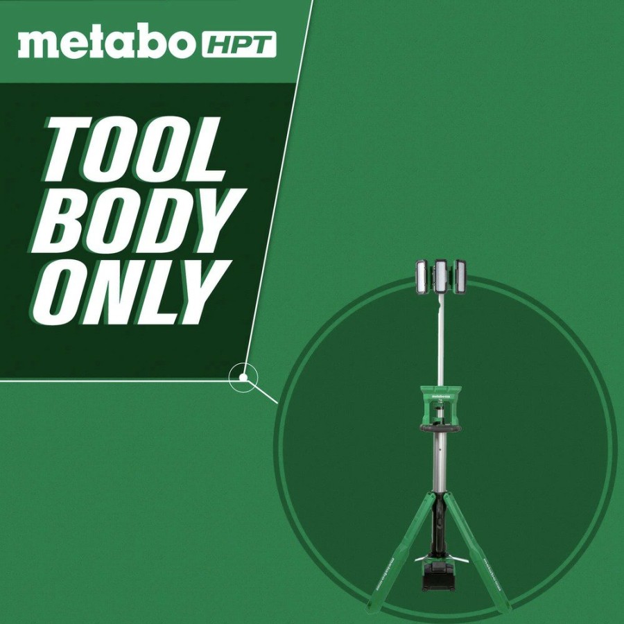 Lighting Metabo HPT | Metabo Hpt Ub18Dgq4M 18V Multivolt 4000 Lumen Led Lithium-Ion Cordless Tripod Site Light (Tool Only)