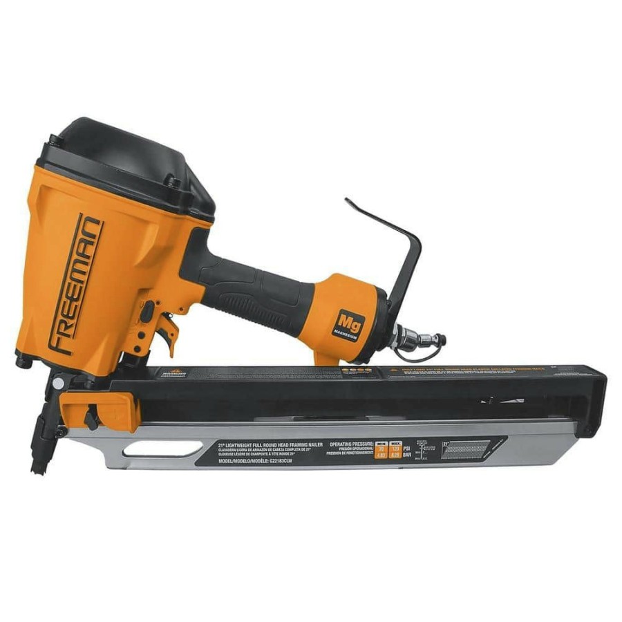 Air Tools And Equipment Freeman Nail Guns | Freeman G22183Clw 2Nd Generation 21 Degree 3-1/4 In. Pneumatic Full Round Head Framing Nailer