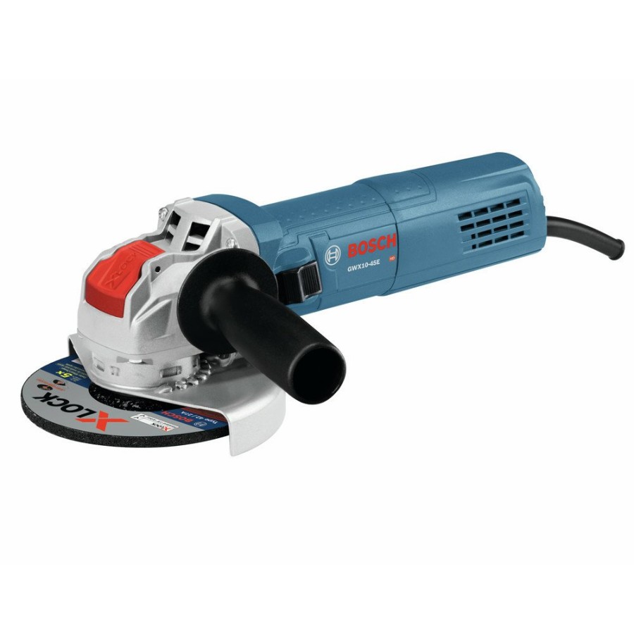 Power Tools Bosch Angle Grinders | Factory Reconditioned Bosch Gwx10-45E-Rt X-Lock Ergonomic 4-1/2 In. Angle Grinder