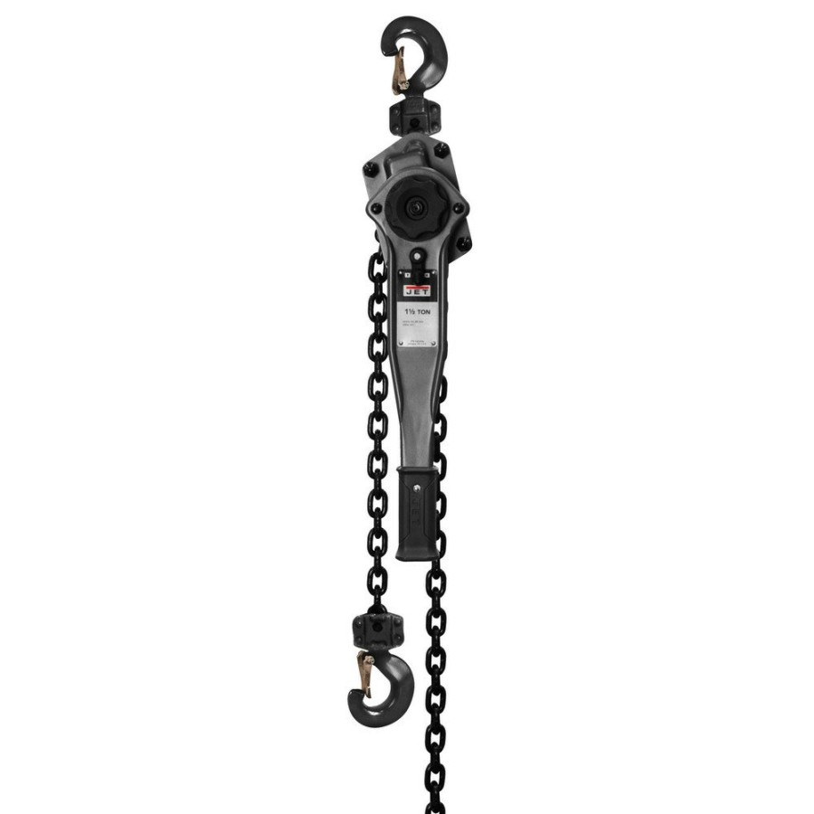 Material Handling JET | Jet Jlp-150A-15Sh Jlp-A Series 1-1/2 Ton 15 Ft. Lift Shipyard Hooks Lever Hoist