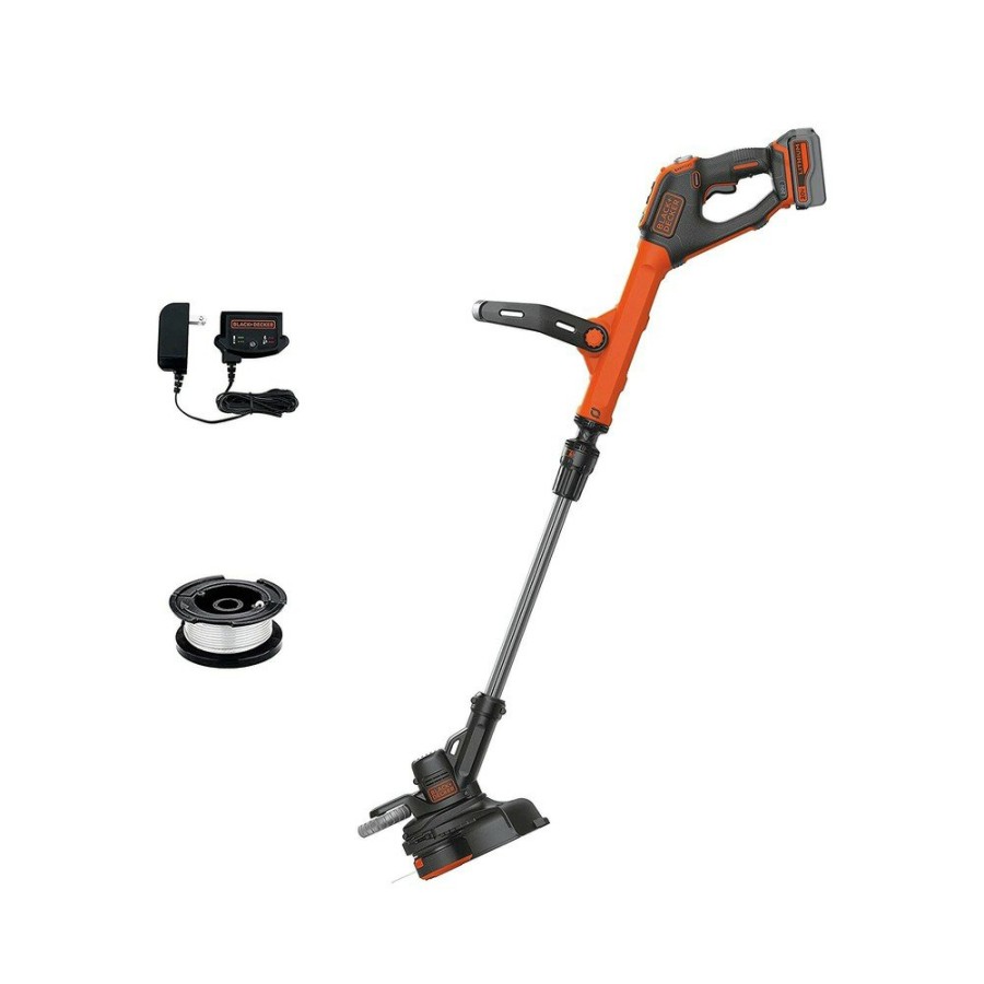 Outdoor Power Tools & Equipment Black & Decker String Trimmers | Black & Decker Lste523 20V Max Easyfeed 2-Speed Lithium-Ion 12 In. Cordless String Trimmer/Edger Kit (3 Ah)