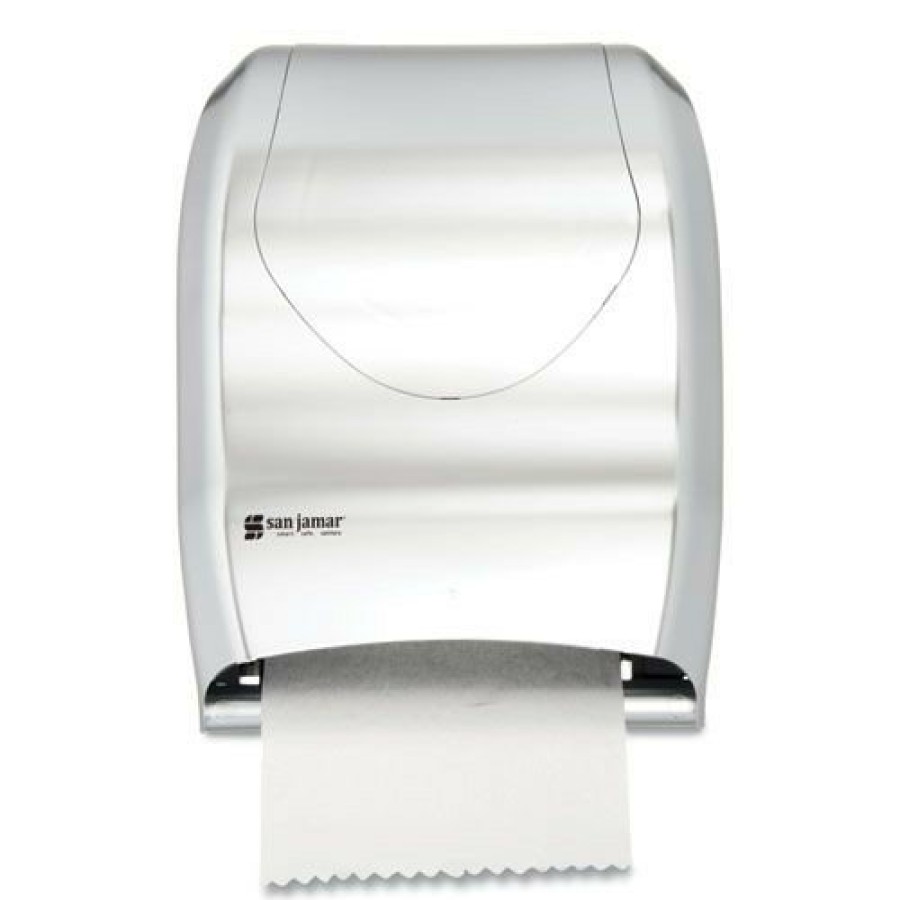 Facility Maintenance & Supplies San Jamar | San Jamar T1370Ss Tear-N-Dry 16.75 In. X 10 In. X 12.5 In. Touchless Roll Towel Dispenser - Silver