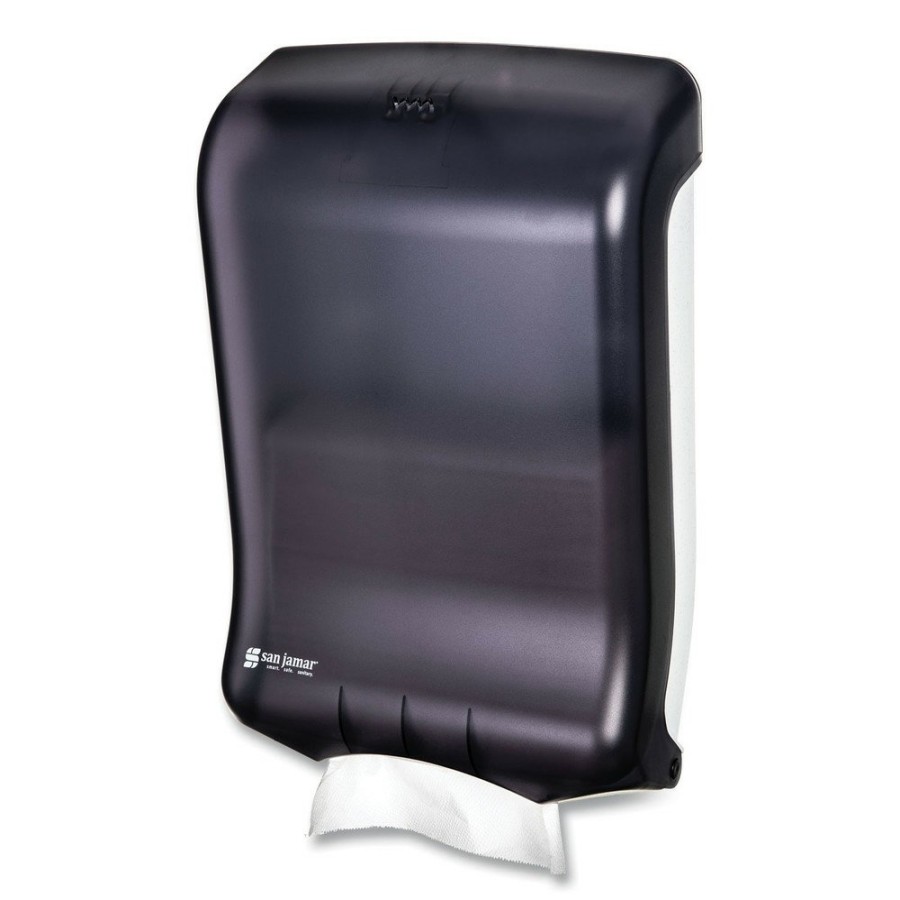 Facility Maintenance & Supplies San Jamar | San Jamar T1700Tbk 11.75 In. X 6.25 In. X 18 In. Ultrafold Multifold/C-Fold Classic Towel Dispenser - Black Pearl