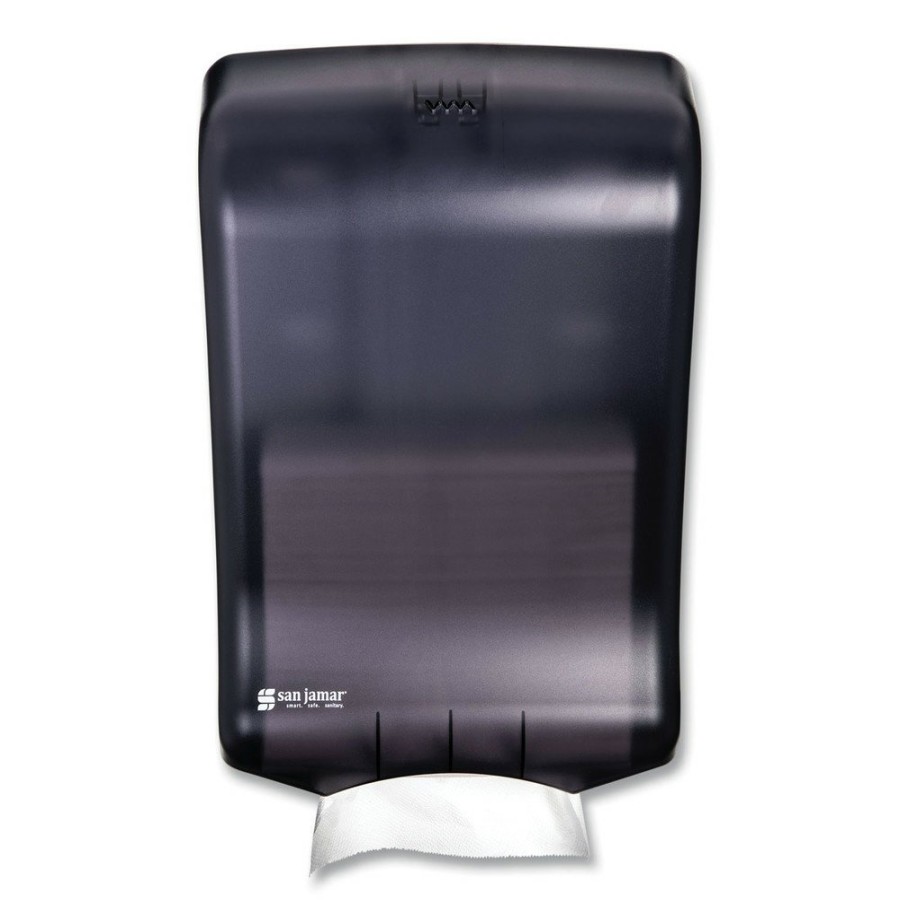 Facility Maintenance & Supplies San Jamar | San Jamar T1700Tbk 11.75 In. X 6.25 In. X 18 In. Ultrafold Multifold/C-Fold Classic Towel Dispenser - Black Pearl