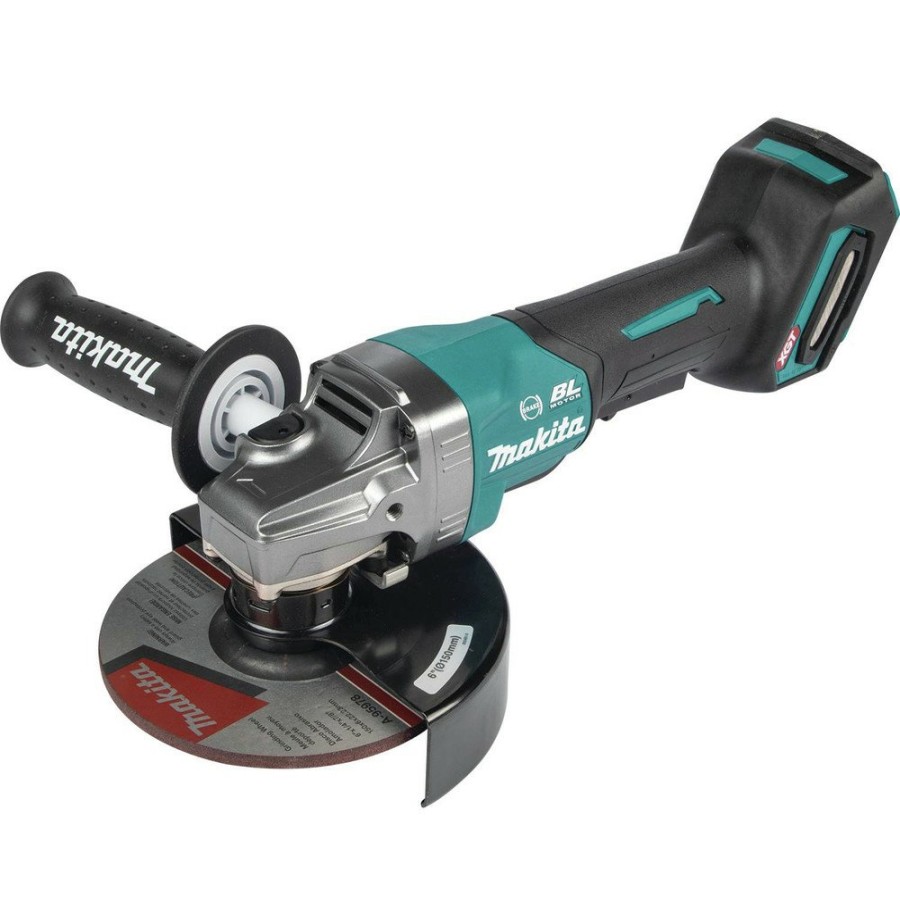 Power Tools Makita Angle Grinders | Makita Gag08Z 40V Max Xgt Brushless Lithium-Ion 6 In. Cordless Paddle Switch Angle Grinder With Electric Brake (Tool Only)