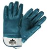 Safety Equipment MCR Safety | Mcr Safety 9761R 24-Piece Predator Premium Nitrile-Coated Gloves - Large, Blue/White