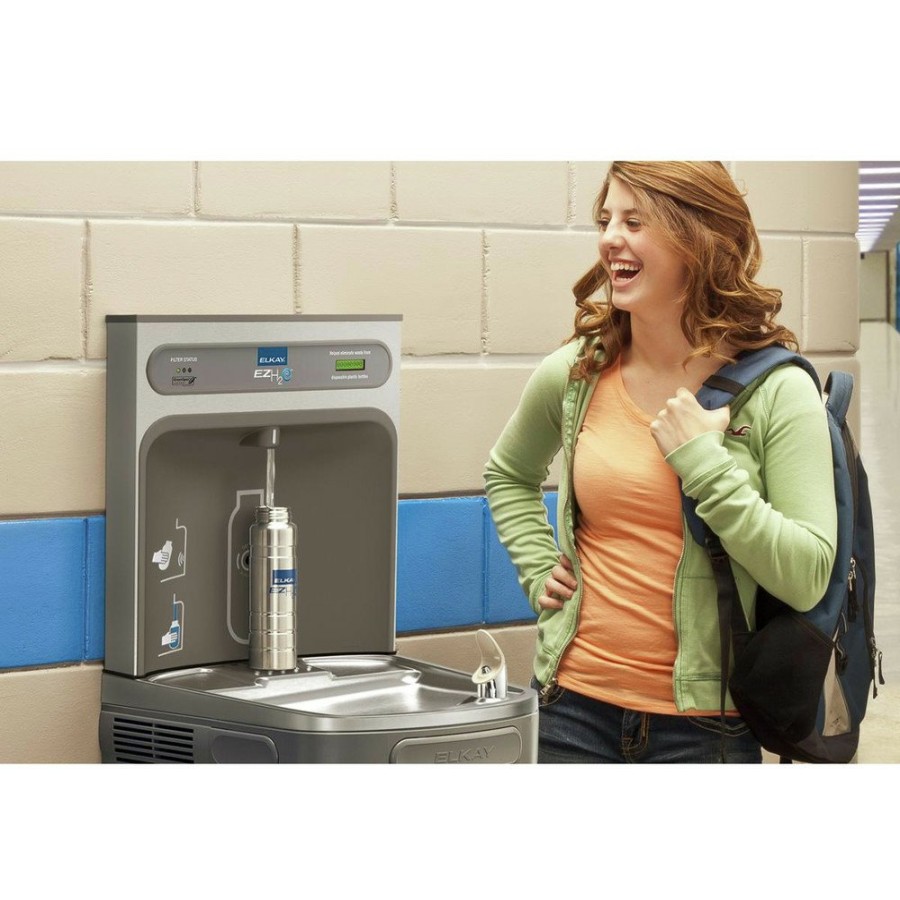 Kitchen Elkay | Elkay Lzs8Wslk Ezh2O Bottle Filling Station With Single Ada Cooler, Filtered/8 Gph (Light Gray)