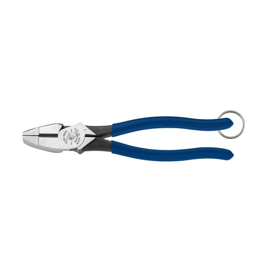 Hand Tools Klein Tools | Klein Tools D213-9Nett High Leverage Side Cutter Pliers With Tether Ring