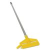 Facility Maintenance & Supplies Rubbermaid Commercial Cleaning Tools | Rubbermaid Commercial Fgh136000000 1 In. X 60 In. Invader Aluminum Side-Gate Wet-Mop Handle - Gray/Yellow