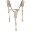 Safety Equipment Klein Tools | Klein Tools 5413 Soft Leather Work Belt Suspenders - One Size, Light Brown