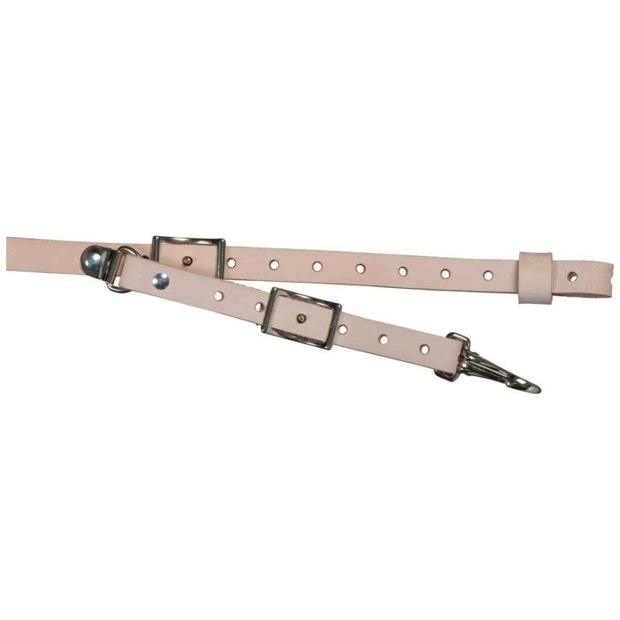 Safety Equipment Klein Tools | Klein Tools 5413 Soft Leather Work Belt Suspenders - One Size, Light Brown