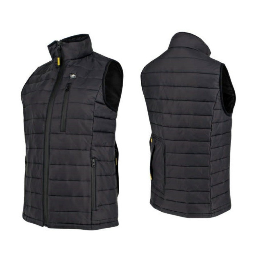 Clothing And Gear Dewalt Heated Jackets | Dewalt Dchv094D1-L Women'S Lightweight Puffer Heated Vest Kit - Large, Black