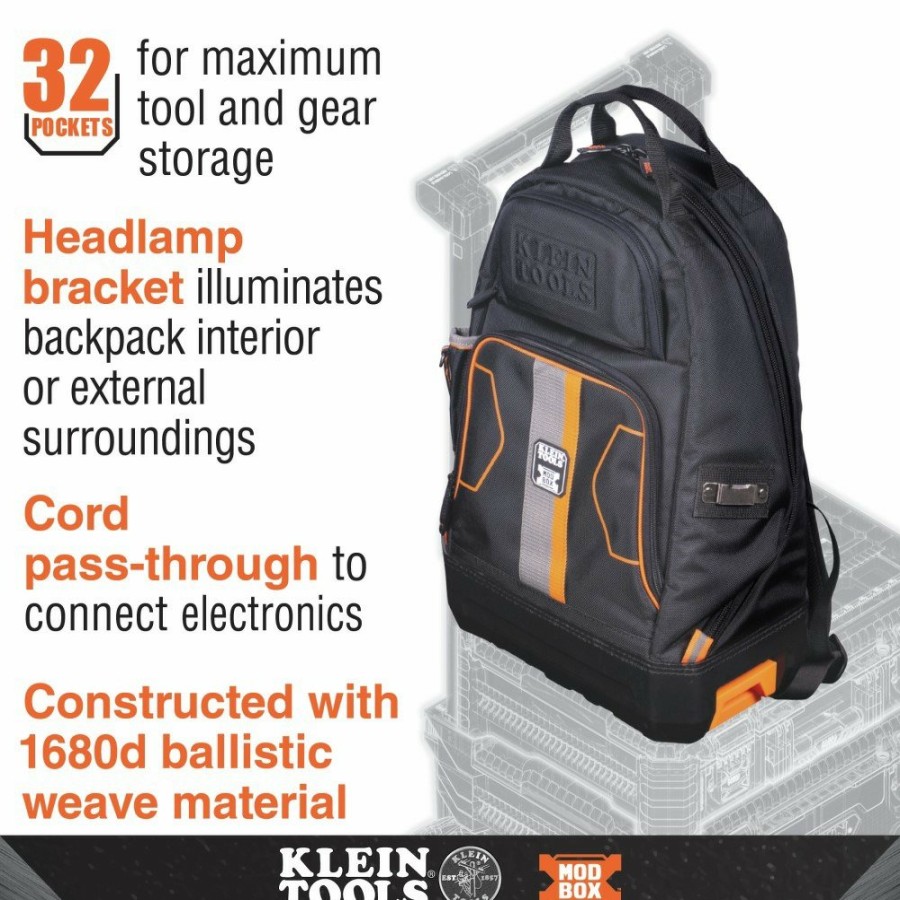 Tool Storage Klein Tools | Klein Tools 62201Mb Modbox Electrician'S Backpack