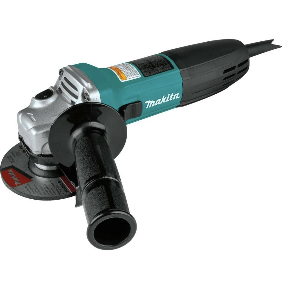 Power Tools Makita Angle Grinders | Factory Reconditioned Makita Ga4030K-R 4 In. Slide Switch Angle Grinder With Tool Case