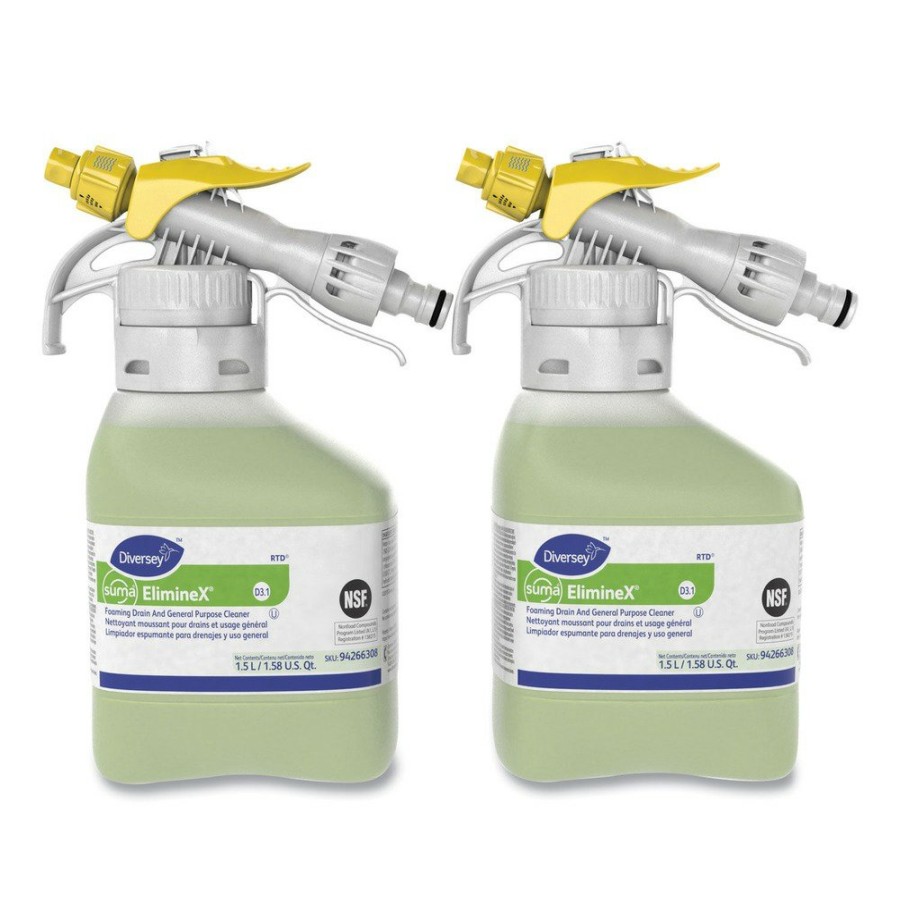 Facility Maintenance & Supplies Diversey Care Cleaners | Diversey Care 94266308 2-Piece/Carton Suma Eliminex D3.1 1.5 L Spray Bottle Foaming Drain And General Purpose Cleaner