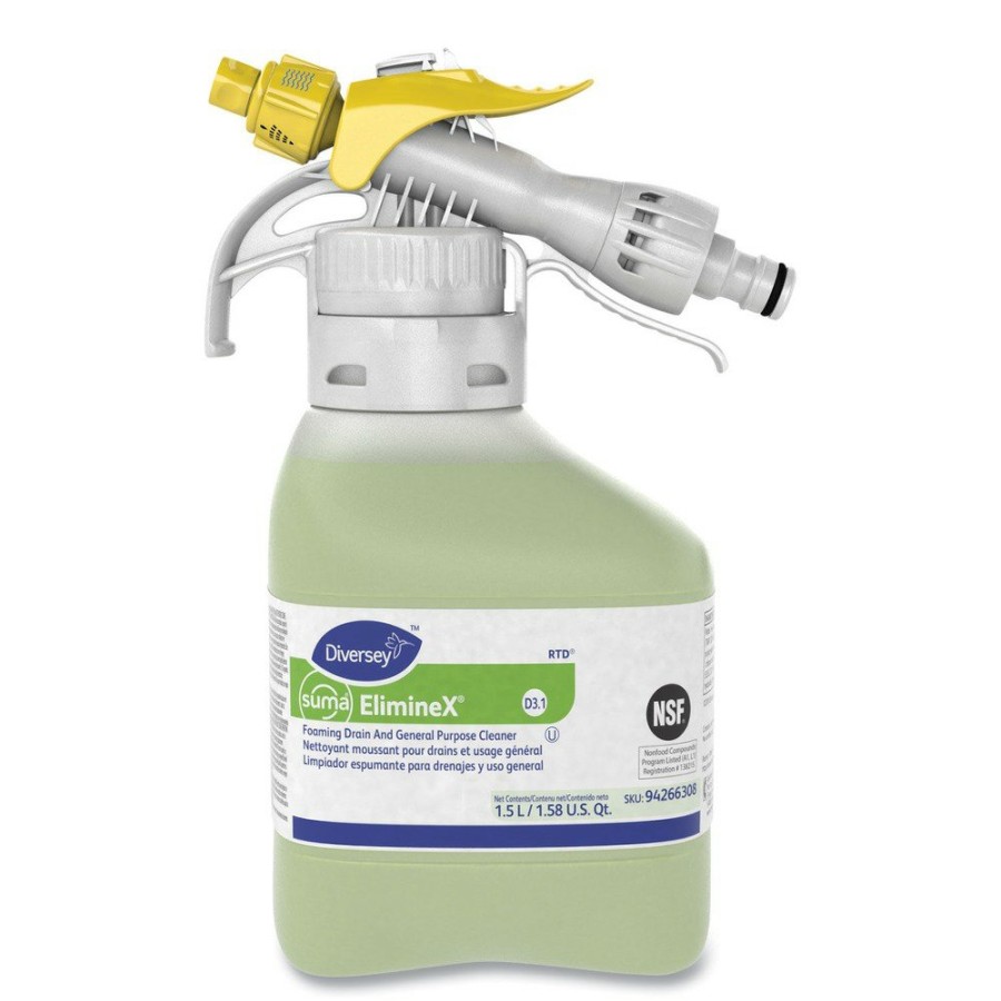 Facility Maintenance & Supplies Diversey Care Cleaners | Diversey Care 94266308 2-Piece/Carton Suma Eliminex D3.1 1.5 L Spray Bottle Foaming Drain And General Purpose Cleaner