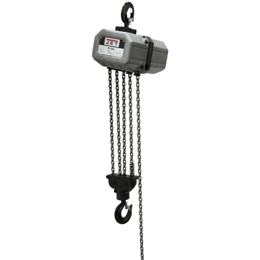 Material Handling JET | Jet 5Ss-3C-10 460V Ssc Series 4.9 Speed 5 Ton 10 Ft. Lift 3-Phase Electric Chain Hoist