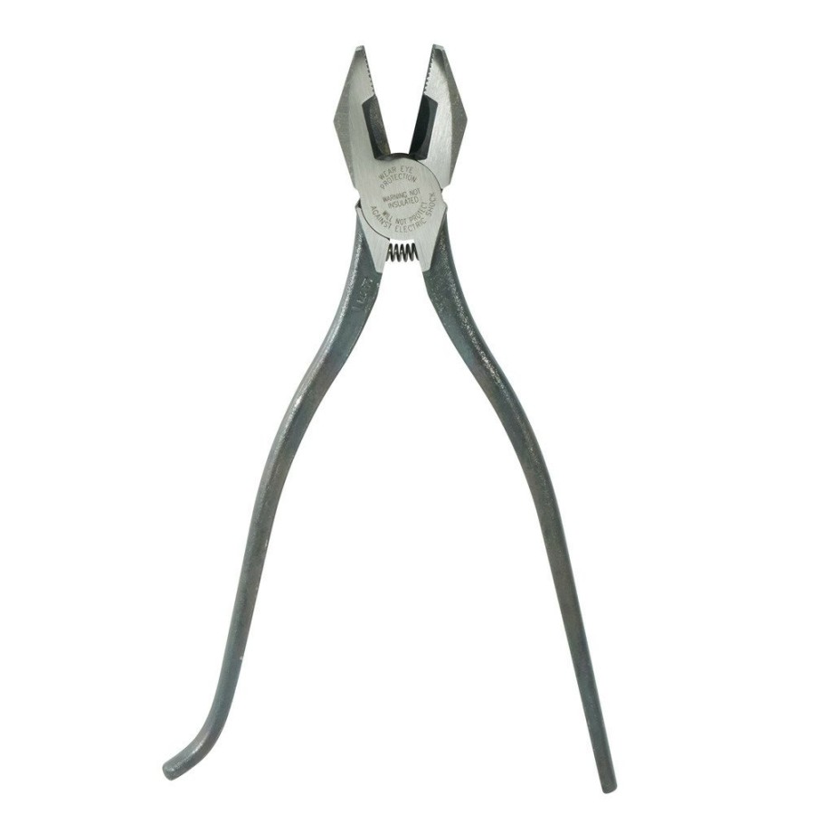 Hand Tools Klein Tools | Klein Tools 201-7Cst Ironworkers Work Pliers, 8 3/4 In Length, 5/8 In Cut, Plain Hook Bend Handle