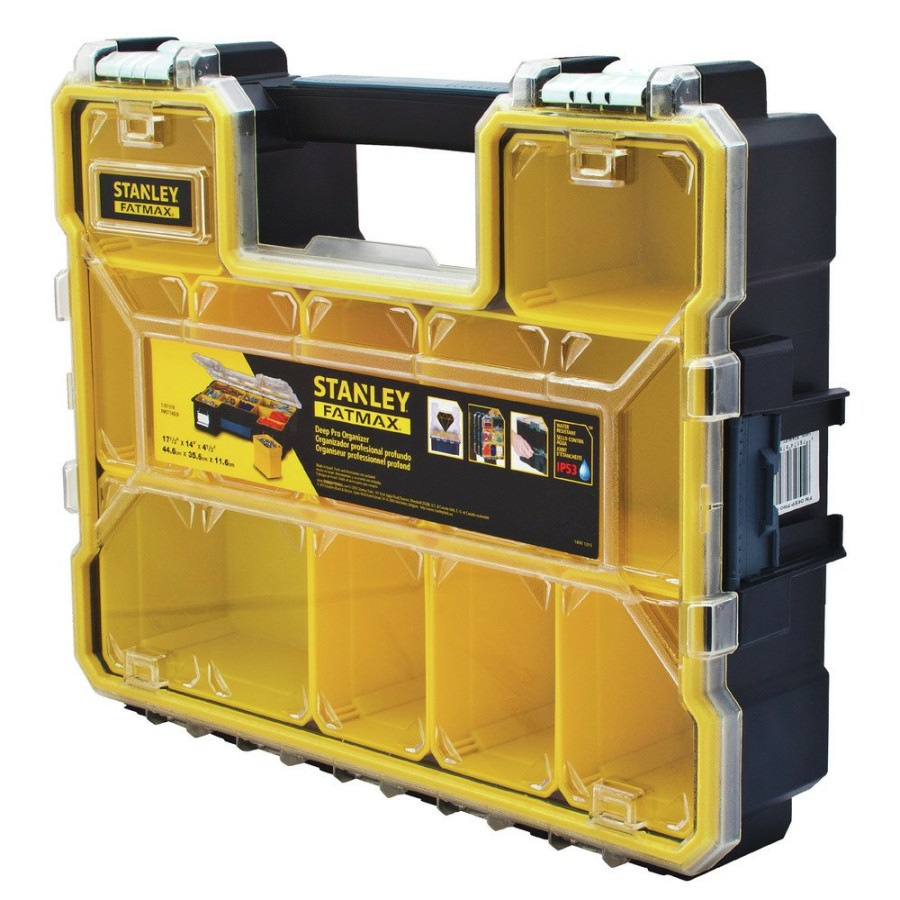 Tool Storage Stanley | Stanley Fmst14820 14.5 In. X 17.4 In. X 4.5 In. Fatmax Deep Pro Organizer - Yellow/Black/Clear