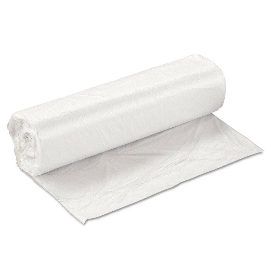 Facility Maintenance & Supplies Inteplast Group | Inteplast Group Valh3037N10 High-Density 30 Gallon 30 In. X 36 In. Commercial Can Liners - Natural (500/Carton)