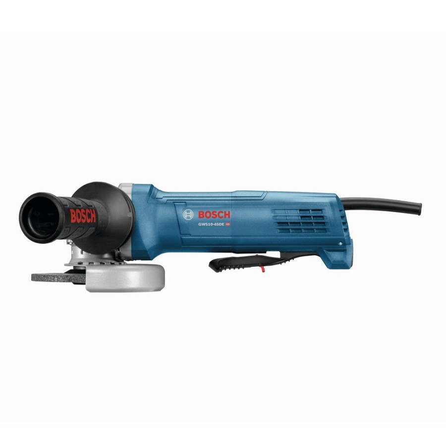 Power Tools Bosch Angle Grinders | Factory Reconditioned Bosch Gws10-45De-Rt 120V 10 Amp Ergonomic 4-1/2 In. Angle Grinder With No Lock-On Paddle Switch