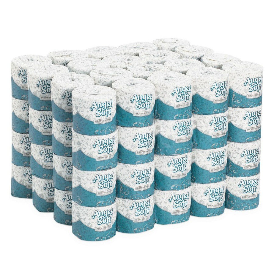 Facility Maintenance & Supplies Georgia Pacific Professional | Georgia Pacific Professional 16880 2-Ply Angel Soft Septic Safe Premium Bathroom Tissue - White (450 Sheets/Roll, 80 Rolls/Carton)