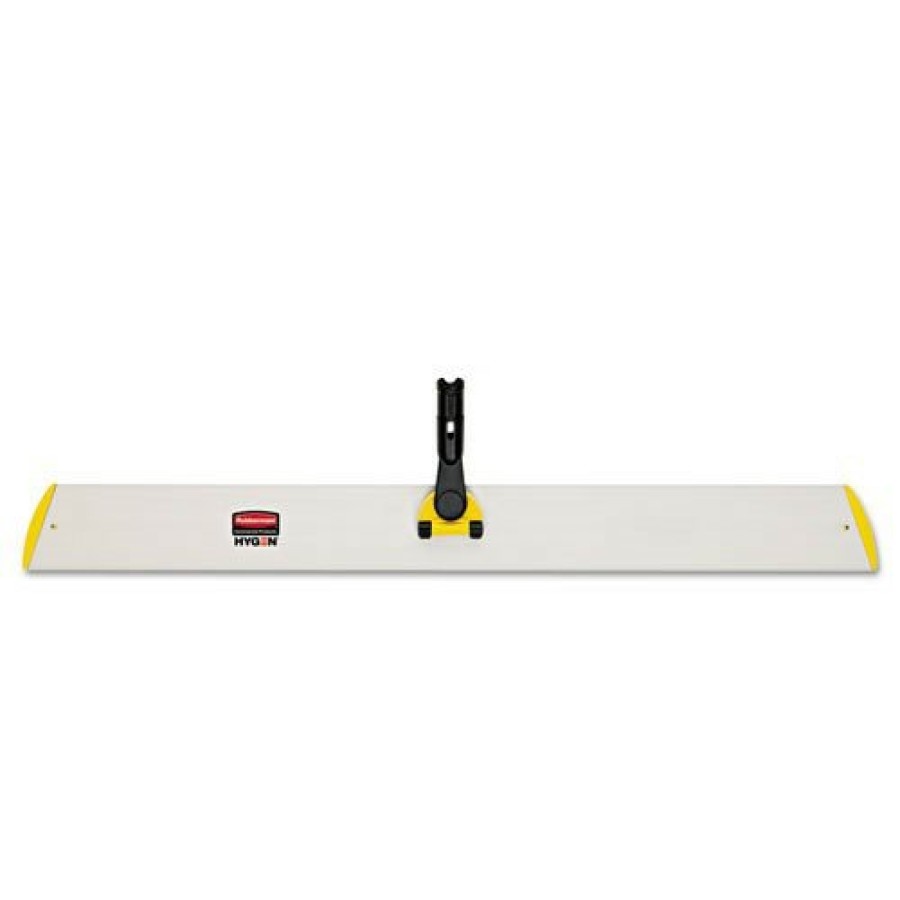 Facility Maintenance & Supplies Rubbermaid Commercial HYGEN Cleaning Tools | Rubbermaid Commercial Hygen Fgq58000Yl00 Hygen 36-1/10 In. Quick Connect Single-Sided Aluminum Wet/Dry Mop Frame - Yellow