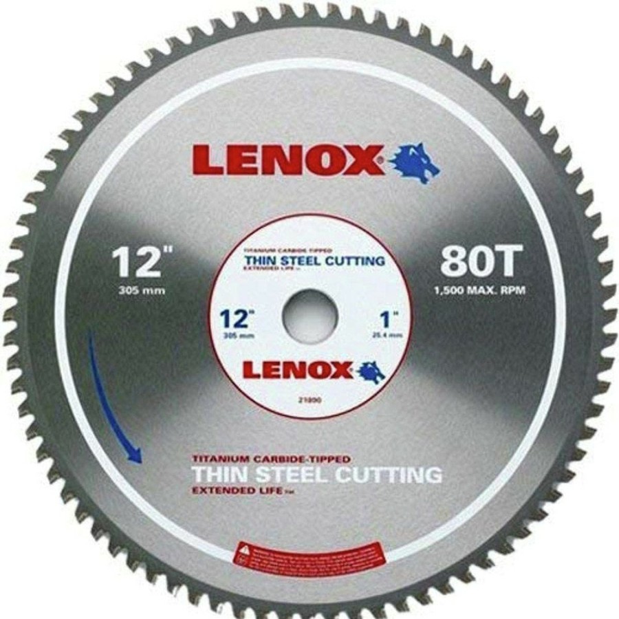 Power Tool Accessories Lenox Circular Saw Blades | Lenox 21890Ts12008 12 In. 80 Tooth Metal Cutting Circular Saw Blade