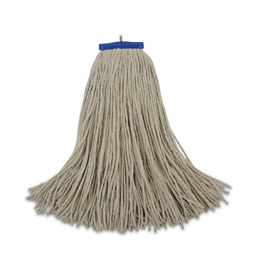 Facility Maintenance & Supplies Boardwalk Cleaning Tools | Boardwalk Bwk724Cct 24 Oz. Cut-End Lie-Flat Cotton Wet Mop Head - White (12/Carton)