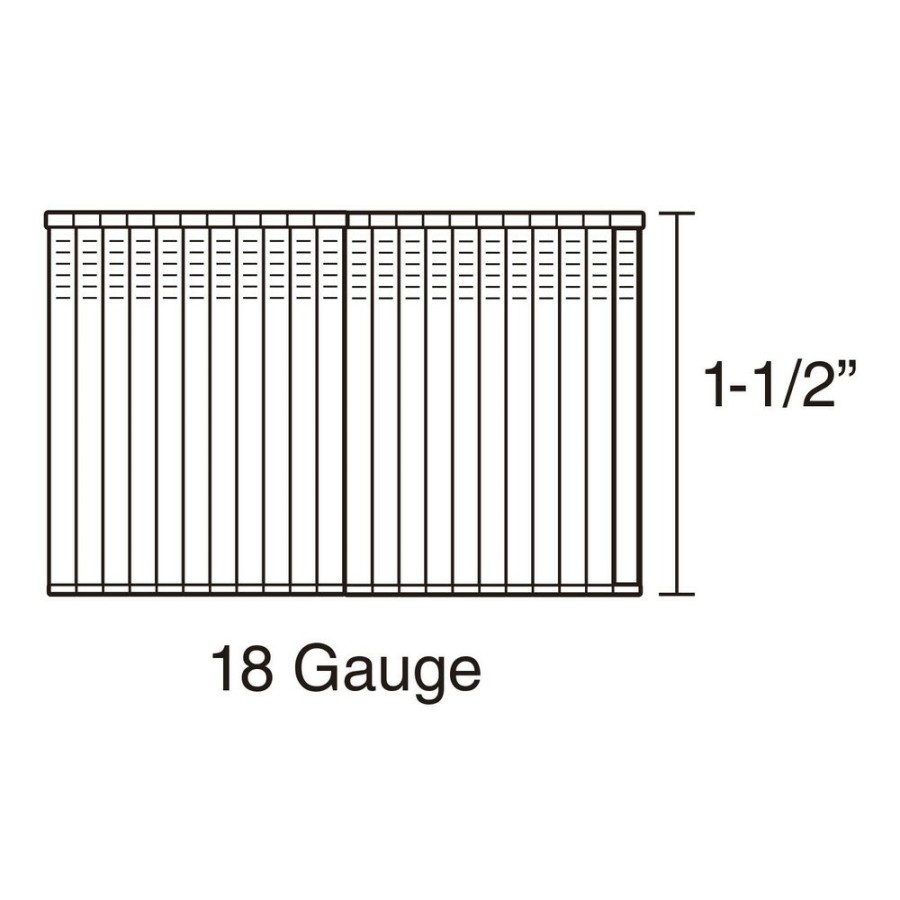 Power Tool Accessories Freeman Nails | Freeman Ssbn18-15 1000-Piece 18 Gauge 1-1/2 In. Glue Collated Stainless Steel Brad Nails