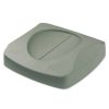 Facility Maintenance & Supplies Rubbermaid Commercial | Rubbermaid Commercial Fg268988Gray Untouchable 16 In. Square Swing Top Lid - Gray